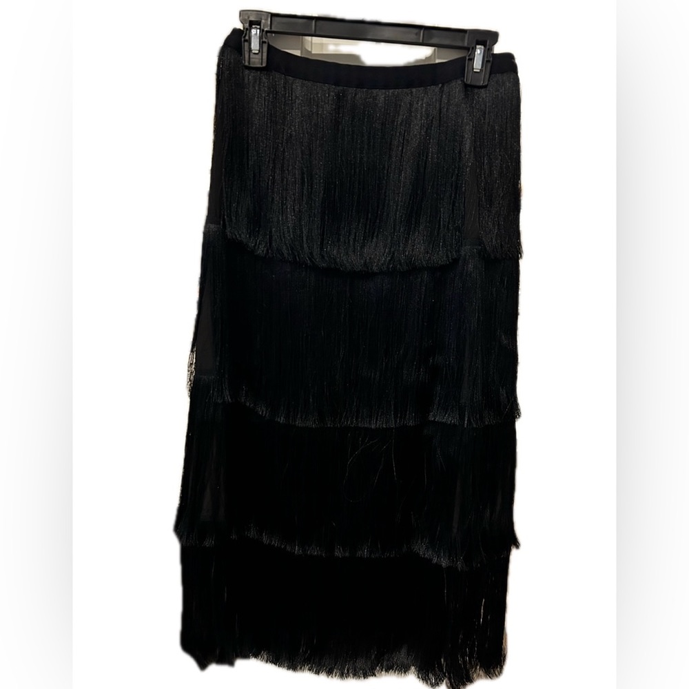Club Monaco NWT midi fringe skirt - Picture 2 of 8
